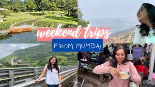 BEST WEEKEND Getaways near MUMBAI | *food tour* Staycations &amp; Budget trips #maharashtratourism