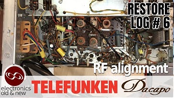 RF-uitlijning van de AM-banden, inclusief een kleine blunder van mijn kant. Telefunken Dacapo 9 d...