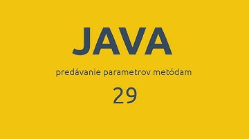 Java [29] - predávanie parametrov metódam