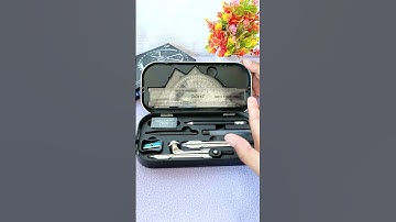 DOMS Geotron Plus ➕ Geometry Box 🎁 Unboxing #shorts #nehanddevshorts 11