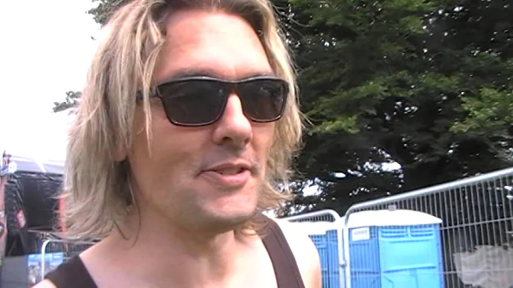 Nick Workman from British rock band Vega, at Steel...