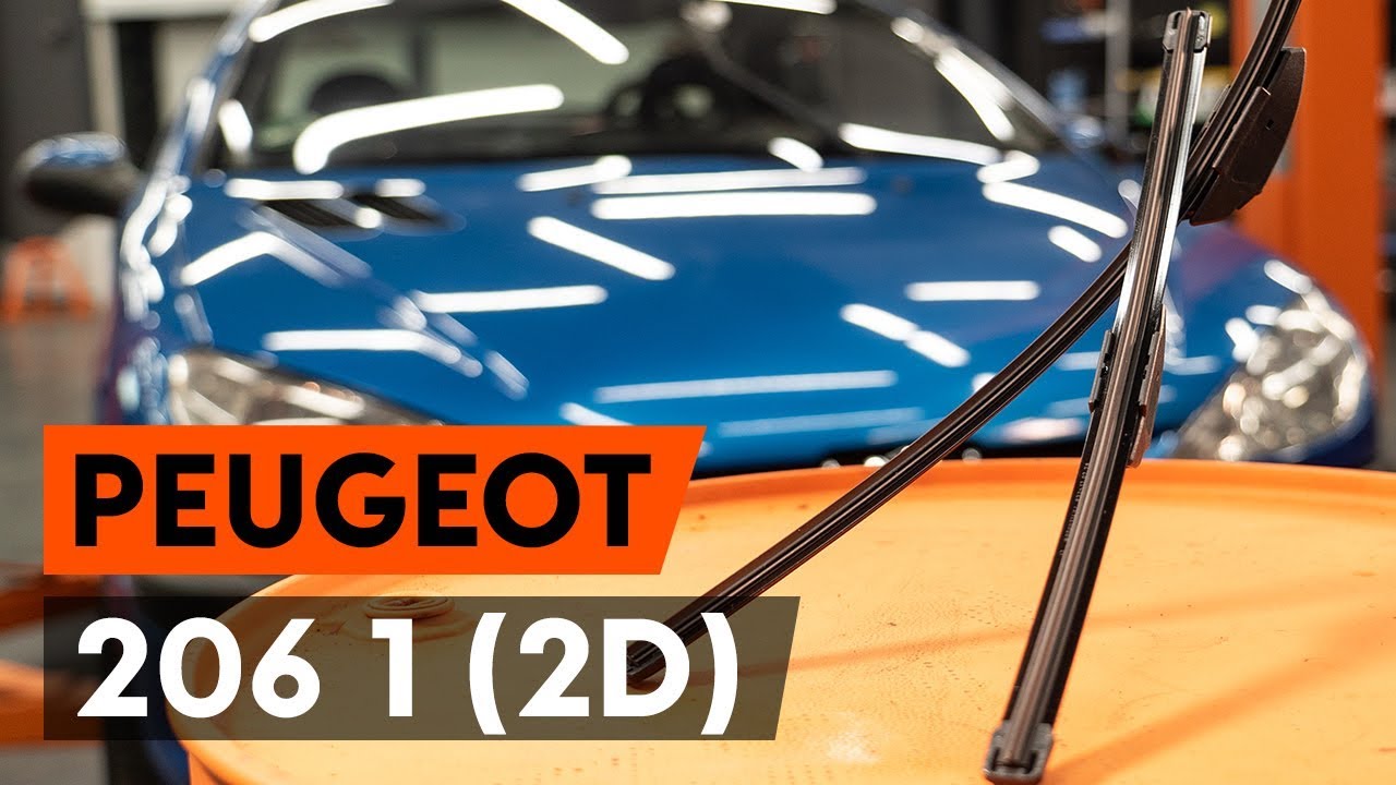 Wie PEUGEOT 206 1 (2D) Scheibenwischer wechseln [AUTODOC TUTORIAL] 