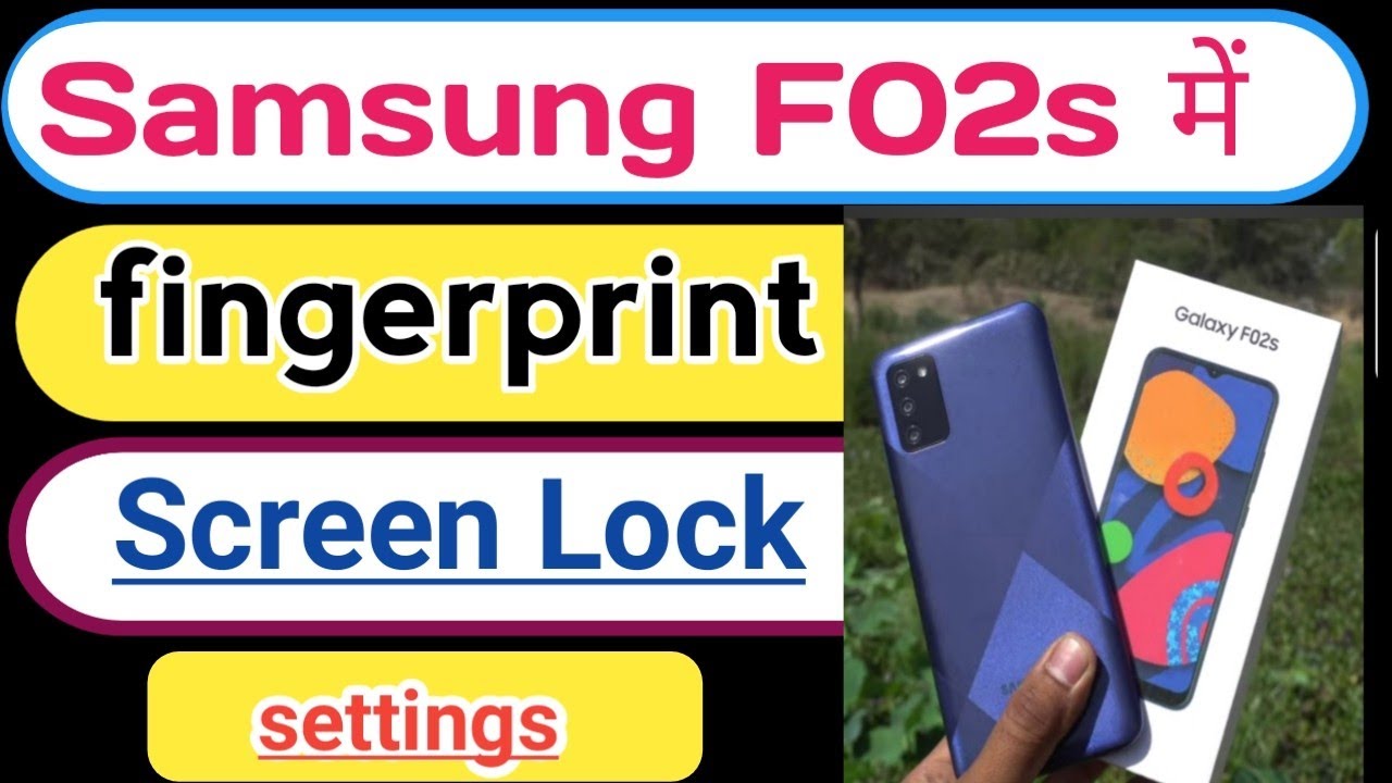 Samsung f02s fingerprint screen lock/fingerprint lock setting samsung