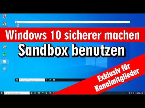 Make Windows 10 more secure ✅️ Use sandbox ▪️ Activate SVM in the BIOS ▪️ Transfer files