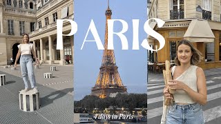 4 days in Paris | luxury shopping, cafe hopping, IG spots, aesthetic airbnb, sunset at eiffel tower