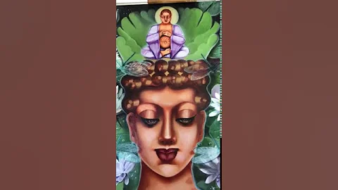 Oil Painting: "Bodhisattva" by artist Cherie Bender
