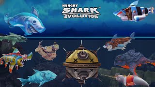 Hungry Shark Evolution  - Ultra Mine VS Special Power Sharks 🦈