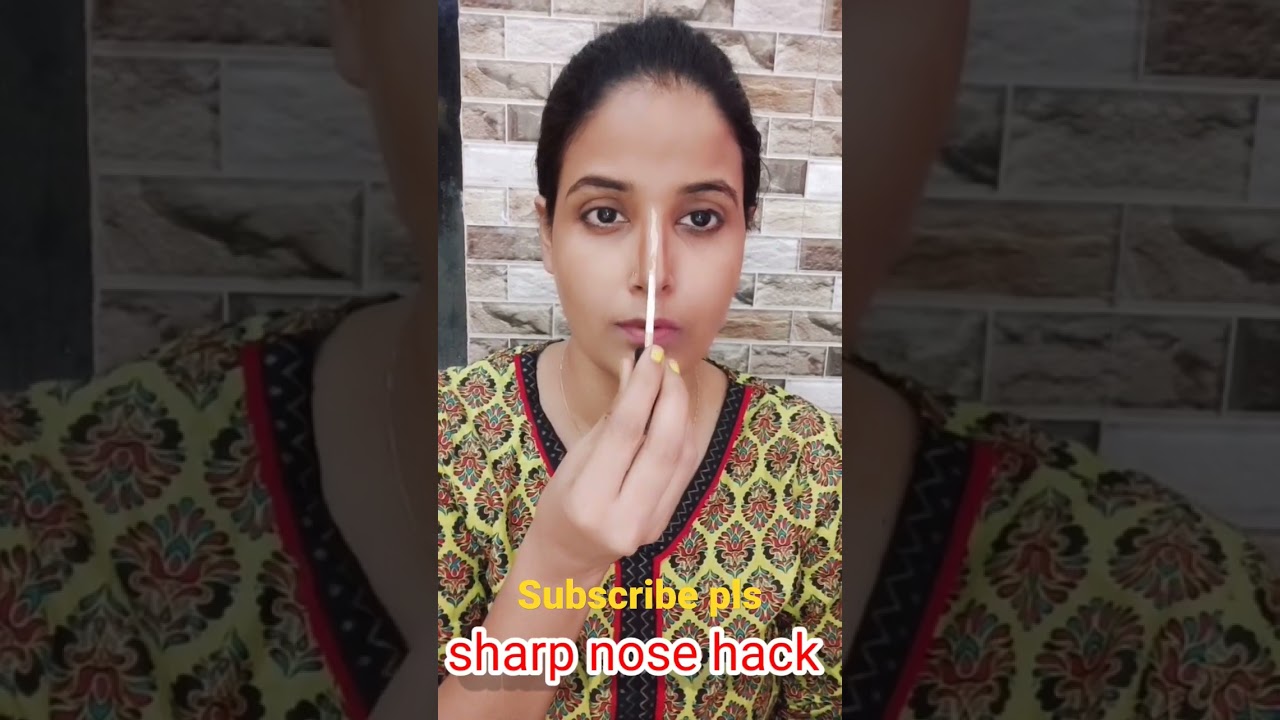 sharp nose hack makeup hackshort shortvideo shorts makeup