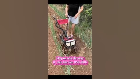 Máy cày đất mini máy xới đất nông nghiệp máy làm cỏ máy vun luống đa năng