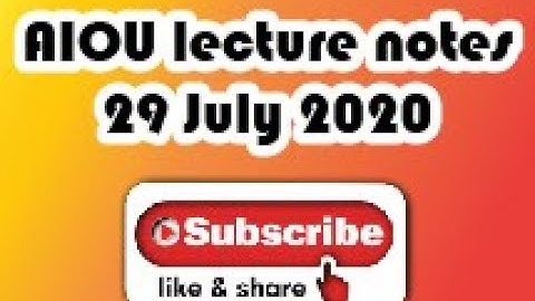 8611 lecture notes 2