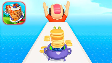 PANCAKE RUN - All Levels Game play Happy time ! (Levels 53)