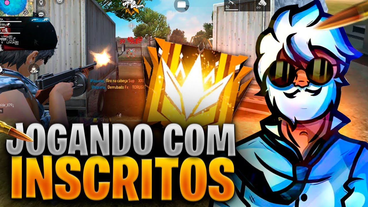 🔥 FREE FIRE AO VIVO 🔥 RANQUEADA EMULADOR RUMO AO DESAFIANTE 🔥 JOGANDO  COM INSCRITOS 🔥 