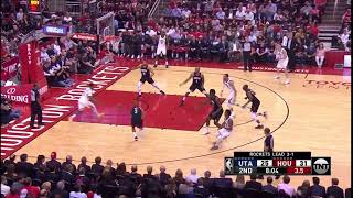 NBA, playoff 2018, Rockets vs. Jazz, Round 2, Game 5, Move 17, Donovan Mitchell, assist