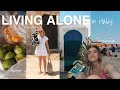 LIVING ALONE in Italy | days at the beach, visiting Pompeii &amp; more!