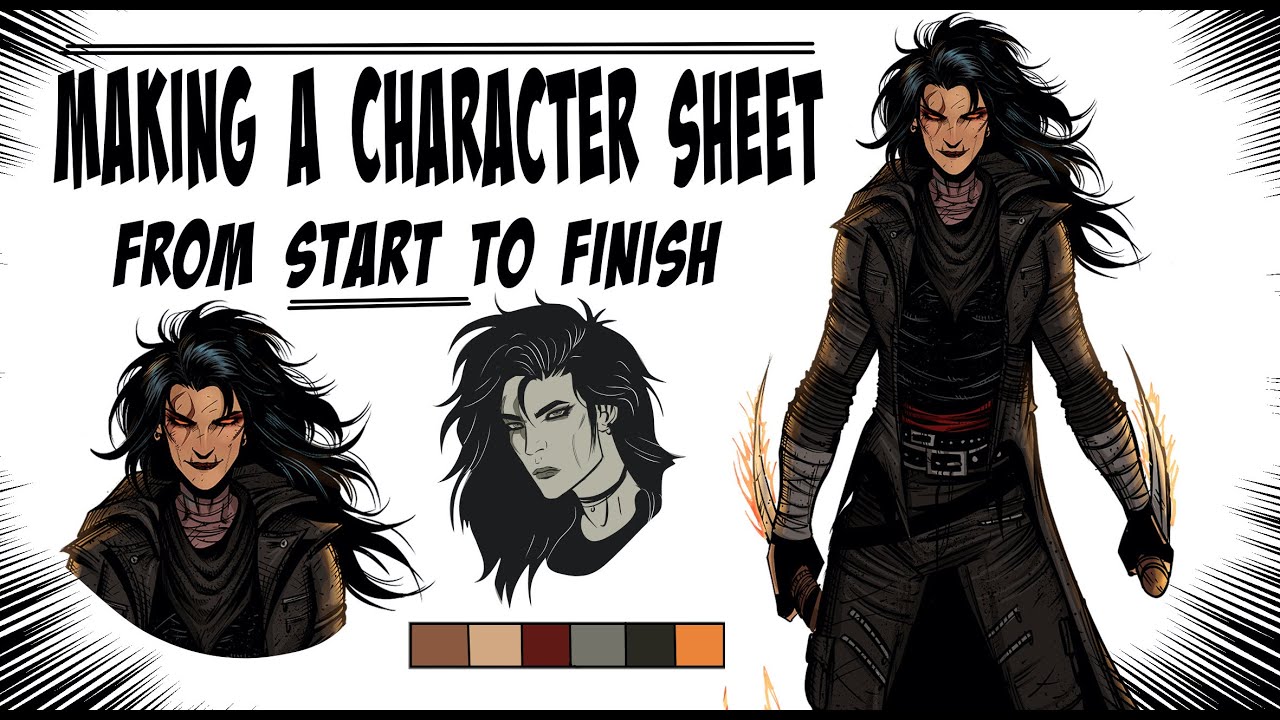 Making a Character Sheet - YouTube