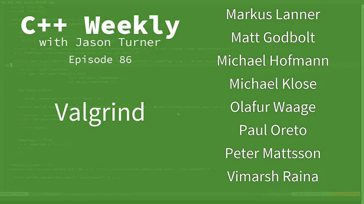 C++ Weekly - Ep 86 - Valgrind