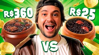 Thumbnail for COMIDA CARA vs COMIDA BARATA: Feijoada de 360 REAIS??? | Brino é Coisa Nossa