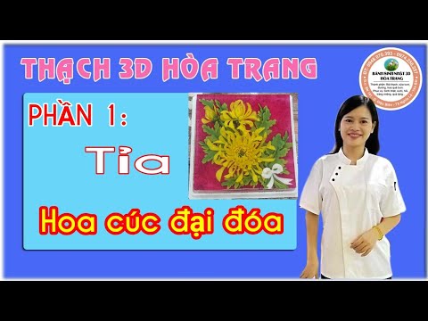 Video PHẦN 1:TỈA HOA CÚC ĐẠI ĐÓA THẠCH 3D HOA... - youtube
