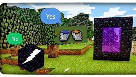 how to make nether portal without using direct obsidian