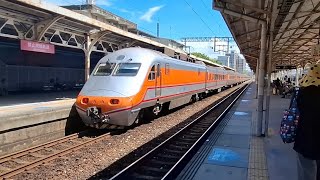 [Will be changed to EMU3000 on 6/26] Train 116 E1000 departs Tainan station