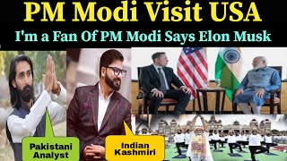 Indian Kashmiri &amp; Pakistan Analyst Talk On Elon Musk Says He&#39;s A Huge Fan Of Indian PM Modi:Yoga Day