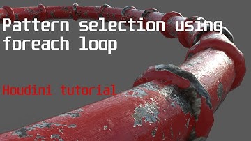 Pattern edge selection using foreach loop Houdini tutorial