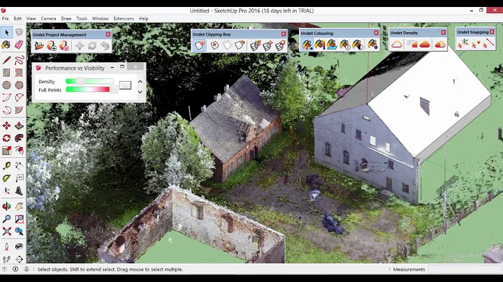 Undet for SketchUp Overview video | Import point clouds in SketchUp