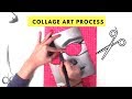 Collage art technique  speed art  time lapse