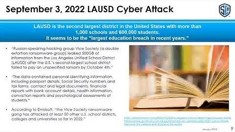 Lessons Learned from 2022 Cyber Attacks -  Suffolk County Cyber Attack - LAUSD Cyber Attack