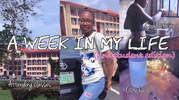 A week in my life as a university student : Attending classes, haul, cooking and more