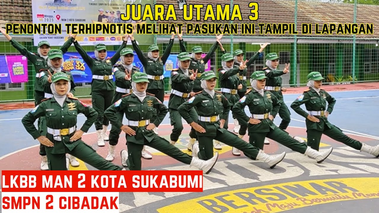 MENAKJUBKAN...!!! JUARA UTAMA 3 - PASKIBRA SMPN 2 CIBADAK (BARACUDA) - LKBB MAN 2 KOTA SUKABUMI