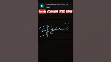 Ritvik name calligraphy #handwriting #trending #shorts #ytshorts #ytviral #calligraphy #signature