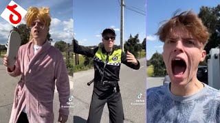 EL PORRAZO DEL POLICÍA 😂 | LOCOS TIKTOK DE ANIMALIZE21 | Elliott Norris,Brenay Mayo,Dylan Zitkue