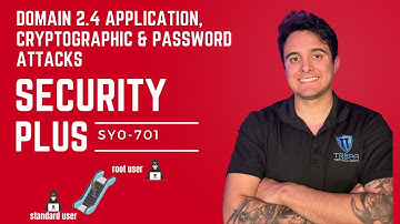 SECURITY PLUS COURSE 2024: Domain 2.4 Application Attacks, Cryptography - SY0-701 FULL COURSE