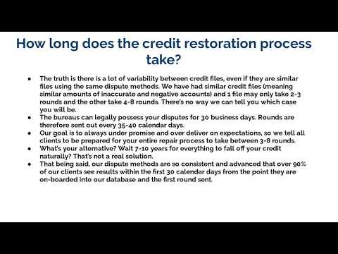 JDMCS Credit Restoration FAQ 2.0
