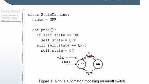 Minimal Introduction to State Diagrams and Finite Automata