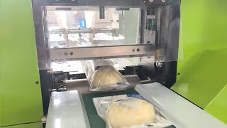 High quality semiautomatic bread wrapping machine, bun flow pack machine Profile
