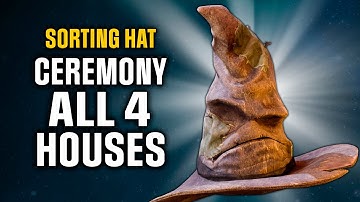 Hogwarts Legacy ٠ Sorting Hat Ceremony All 4 Houses