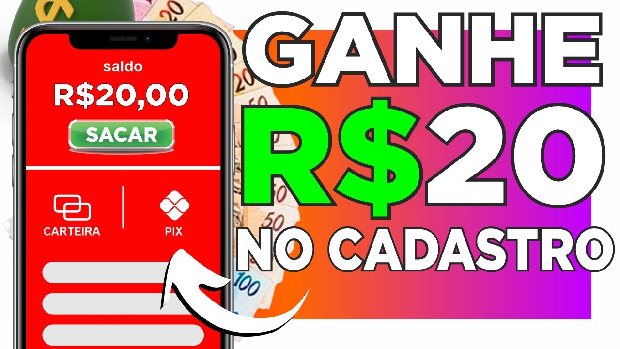 ✅GANHE R$20 REAIS PARA CADASTRAR CHAVE PIX – CADASTRE E GANHE 2022 / APP PAGANDO NO CADASTRO 2022