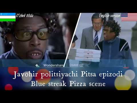 Guvohnomani o'g'irlash sahnasi Stealing ID Javohir politsiyachi Pitsa epizodi/BlueStreak Pizza scene