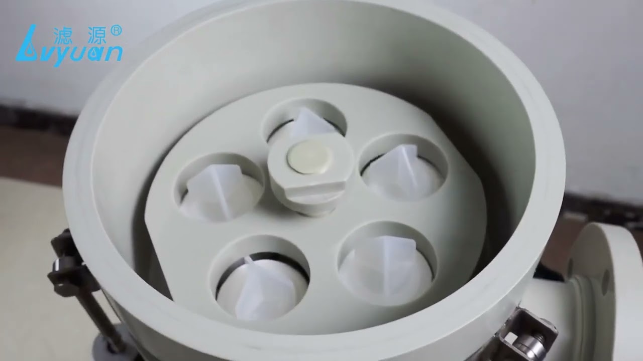 Polypropylene cartridge filter housing for acid alkaline chemical liquid filtering