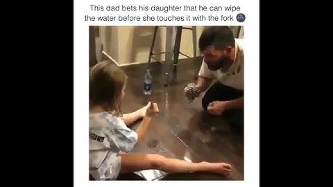Wonder! See how sharply this dad won his bet from his daughter...