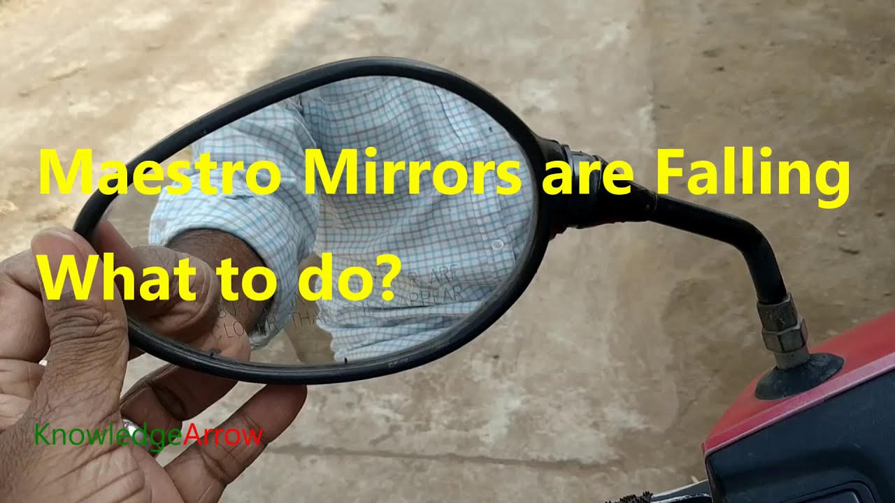 How to repair bike broken side mirror - How to repair broken side