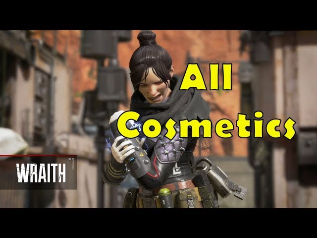 Apex Legends Wraith All Cosmetic Skins Banners Poses Quips And More Youtube