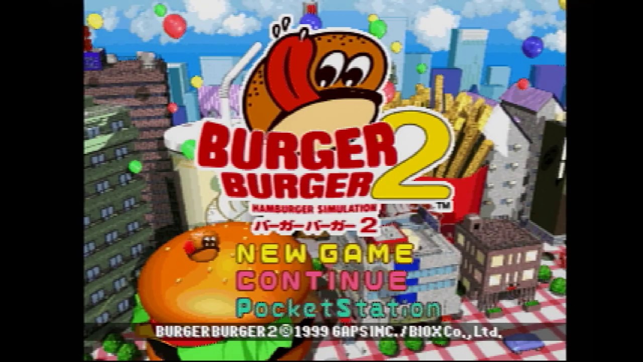 PS】BURGER BURGER2 バーガーバーガー2【OP】 - YouTube