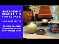 EMERGENCY HEAT & LIGHT FOR 72 DAYS ~ CRISCO CANDLES ~ NINTH ELEMENT