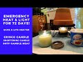 EMERGENCY HEAT and Light for 72 DAYS | Crisco candles | SHTF