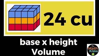Volume is Base x Height Mini Lesson - The Math Krew