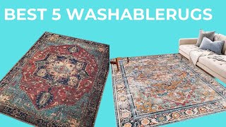 Best 5 Washable rugs, 2025? Top 5 Best Washable rugs review. [Buying Guide]