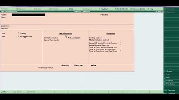 Tally tutorial lesson 2 on bill of material bom